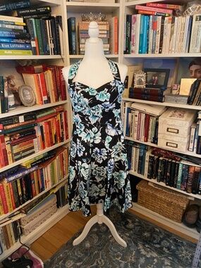 Black House White Market Floral Halter Dress - Size 14